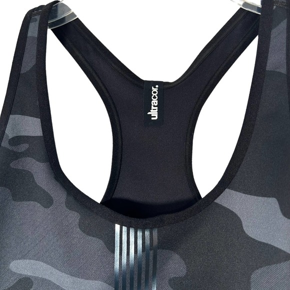 Ultracor Women's Terrain Micro Camo Camouflage Sports Bra Black Gray Small - Picture 4 of 8